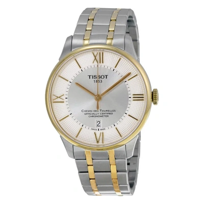 Tissot Chemin Des Tourelles Automatic Men's Watch T099.408.22.038.00 In Two Tone  / Gold / Gold Tone / Silver / Skeleton / Yellow