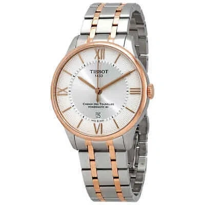 Pre-owned Tissot Chemin Des Tourelles Automatic Silver Dial Men's Watch T099.407.22.038.02