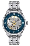 Tissot Chemin Des Tourelles Bracelet Watch, 39mm In Blue/silver