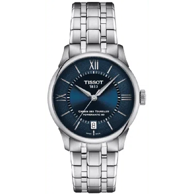 Tissot Chemin Des Tourelles Powermatic 80 34mm Automatic Silver Dial Steel Women's Watch T139.207.11.048.00 In Metallic