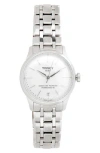 Tissot Chemin Des Tourelles Powermatic 80 Bracelet Watch, 34mm In White