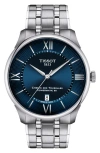 Tissot Chemin Des Tourelles Powermatic 80 Bracelet Watch, 39mm In Blue