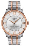 Tissot Chemin Des Tourelles Powermatic 80 Bracelet Watch, 42mm In Silver