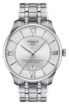 Tissot Chemin Des Tourelles Powermatic 80 Bracelet Watch, 42mm In Silver