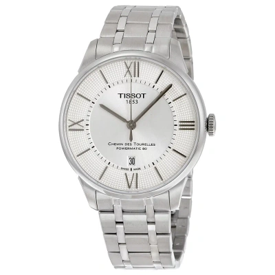 Tissot Chemin Des Tourelles Powermatic 80 Men's Watch T0994071103800 In Silver / Skeleton