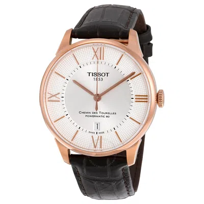 Tissot Chemin Des Tourelles Powermatic 80 Men's Watch T0994073603800 In Gold