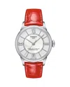 Tissot Chemin Des Tourelles Powermatic 80 Watch, 32mm In White/red