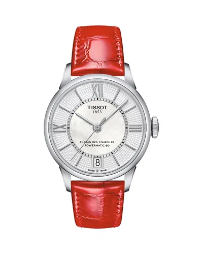 TISSOT CHEMIN DES TOURELLES POWERMATIC 80 WATCH, 32MM