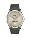 Tissot Chemin Des Tourelles Powermatic 80 Watch, 42mm In Ivory/brown