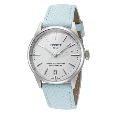 Tissot Chemin Des Tourelles Women's 34mm Automatic Watch In Blue