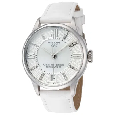 Tissot Chemin Des Tourelles Women's Watch T0992071611600 In White