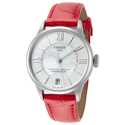 Tissot Chemin Des Tourelles Women's Watch T0992071611800 In Red