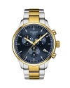 Tissot T-sport Chronograph Quartz Blue Dial Mens Watch T116.617.22.041.00 In Blue/two-tone