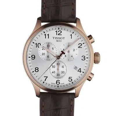 Pre-owned Tissot Chrono Xl Classic Men's Silver Dial Watch T1166173603700 Msrp $425