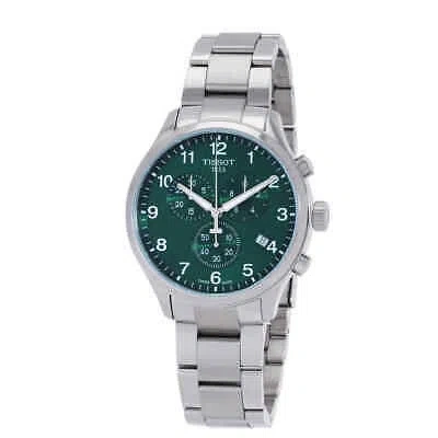 Pre-owned Tissot Chrono Xl Classic Quartz Green Dial Men's Watch T116.617.11.092.00