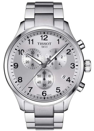 Pre-owned Tissot Chrono Xl Classic T-sport Silver Dial Quartz Men's Watch T1166171103700