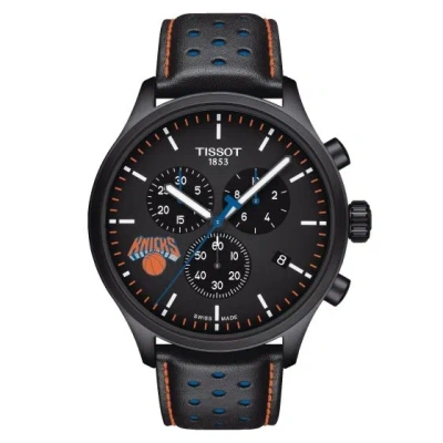 Pre-owned Tissot Chrono Xl Nba York Knicks Black Watch T1166173605105