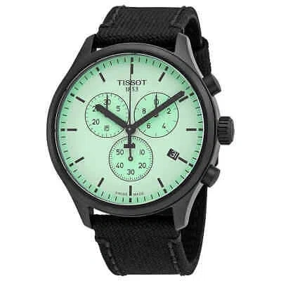 Pre-owned Tissot Chronograph Quartz Green Dial Men's Watch T116.617.37.091.00