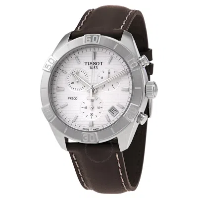 Tissot Chronograph Quartz Silver Dial Men's Watch T101.617.16.031.00 In Brown
