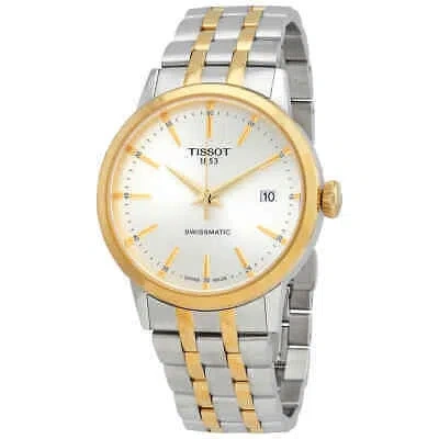 Pre-owned Tissot Classic Dream Automatic Silver Dial Two-tone Men's Watch