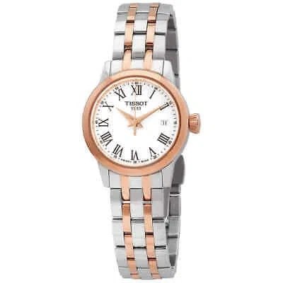 Pre-owned Tissot Classic Dream Quartz White Dial Ladies Watch T129.210.22.013.00