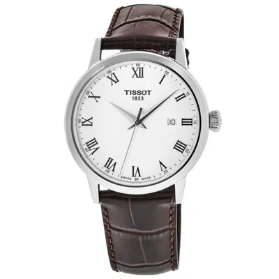 Tissot Classic Dream White Dial Leather Strap Men's Watch T129.410.16.013.00