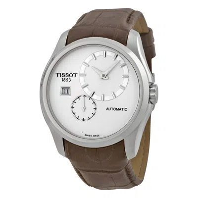 Tissot Couturier Automatic Silver Dial Men's Watch T0354281603100 In Brown / Silver / Skeleton