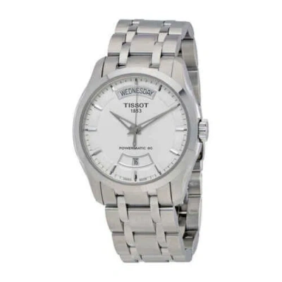Pre-owned Tissot Couturier Automatic Silver Dial Watch T0354071103101