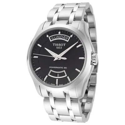 Pre-owned Tissot Couturier Black Dial Stainless Steel Automatic 39mm Watch T0354071105100
