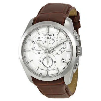 Pre-owned Tissot Couturier Chronograph Silver Dial Men's Watch T0356171603100