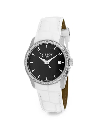 Tissot Couturier Diamond 32mm Watch In Black