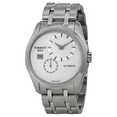 Tissot Couturier White Dial Stainless Steel Automatic Men's Watch T0354281103100 In Silver / Skeleton
