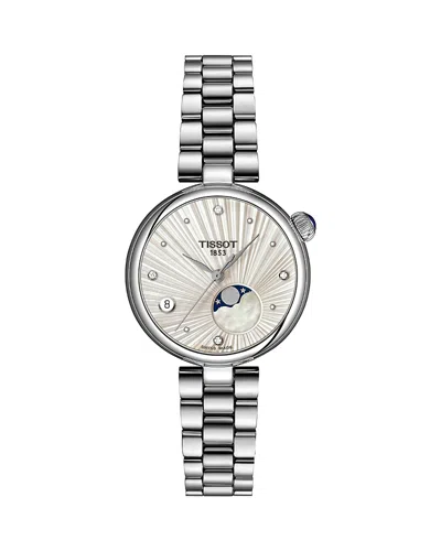 Tissot Desir Moonphase Quartz Watch, 30mm In Silver