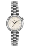 Tissot Desire Mother-of-pearl & Diamond Bracelet Watch, 28mm In White/silver