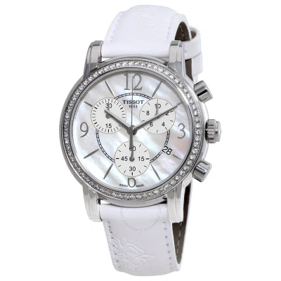 Tissot Dressport Mother Of Pearl Dial Ladies Watch T0502176711700 In Mop / Mother Of Pearl / White
