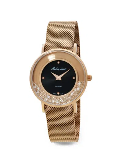 Tissot Electra Mesh-strap 32mm Watch In Gold