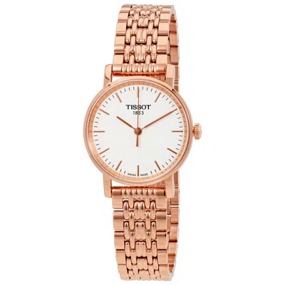 Tissot Everytime Small White Dial Ladies Watch T1092103303100 In Metallic