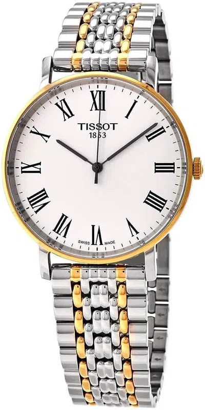 Pre-owned Tissot Everytime Two Tone Stainless Steel Watch T109.410.22.033.00