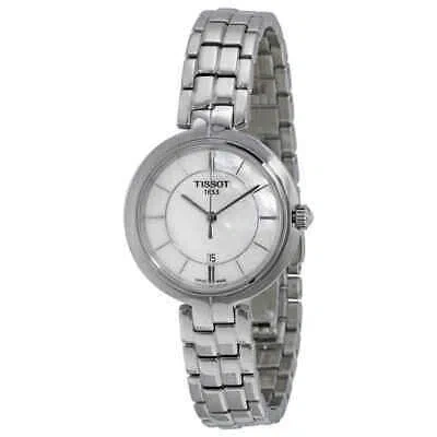 Pre-owned Tissot Flamingo Mop Dial Ladies Watch T0942101111100