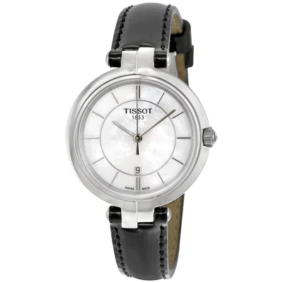 Tissot Flamingo Mother Of Pearl Dial Ladies Watch T094.210.16.111.00 In Black / Mother Of Pearl / White
