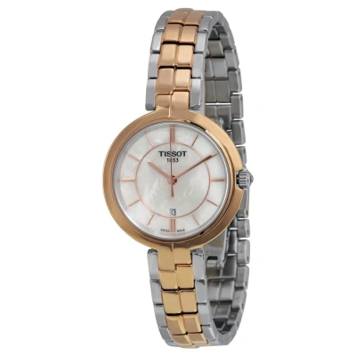 Tissot Flamingo Mother Of Pearl Dial Ladies Watch T0942102211100. In Two Tone  / Gold / Gold Tone / Mop / Mother Of Pearl / Rose / Rose Gold / Rose Gold Tone