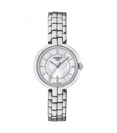 Pre-owned Tissot Flamingo Women's White Mop Dial Bracelet Watch T0942101111100 $360