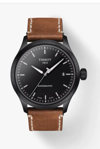 Pre-owned Tissot Gent Xl Men's Watch Swissmatic Automatic Black Dial
