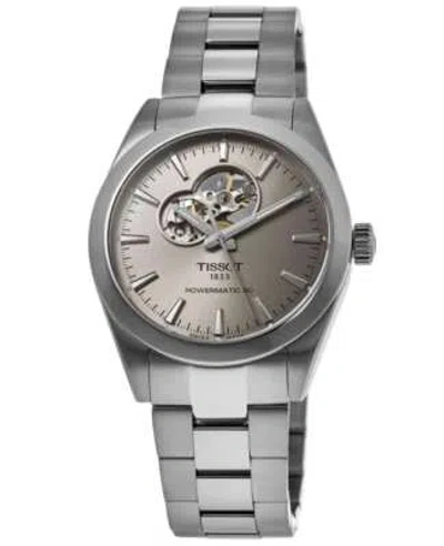 Pre-owned Tissot Gentleman Open Heart Automatic Men's Watch T127.407.11.081.00
