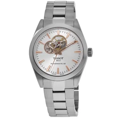 Tissot Gentleman Open Heart Silver Dial Stainless Steel Men's Watch T127.407.11.031.01