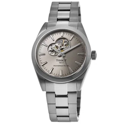 Tissot Gentleman Powermatic 80 Automatic Rhodium Dial Steel Men's Watch T127.407.11.081.00 In Multi