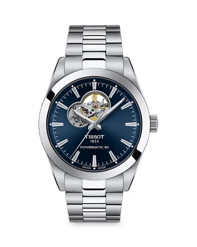 TISSOT GENTLEMAN POWERMATIC 80 OPEN HEART WATCH 40MM
