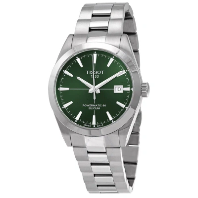Tissot Gentleman Powermatic 80 Silicium Automatic Green Dial Men's Watch T127.407.11.091.01