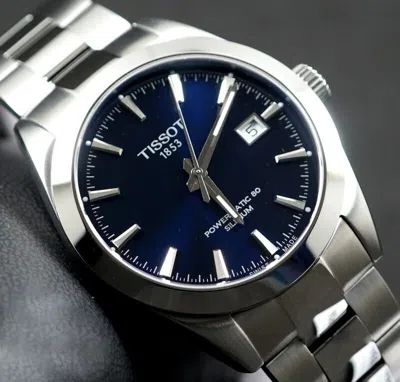 Pre-owned Tissot Gentleman Powermatic 80 Silicium T127.407.11.041.00 Men's Wristwatch