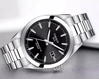 Pre-owned Tissot Gentleman Powermatic 80 Silicium T127.407.11.051.00 Men's Wristwatch